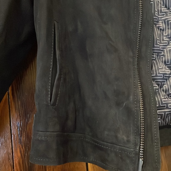 Gorgeous suede, Ted Baker bomber jacket size 2 - Picture 4 of 7